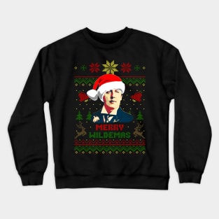 Oscar Wilde Merry Wildemas Crewneck Sweatshirt